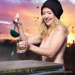 Nichole is making tea from condensed sap