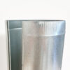 Galvanized pipe has an easy snap seam