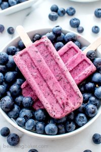 vegan blueberry maple pops