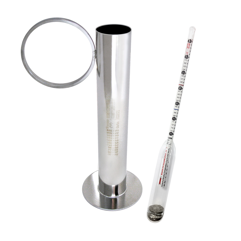in 1 Maple Syrup Hydrometer Clear Glass Hydrometer Test Tube Measuring Cylinder for Homebrew Beer Wine Moonshine Testing Hydrometer YARNOW 1 Set 3 