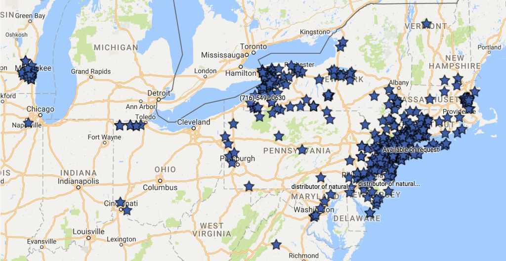 Map of Asarasi Retailers