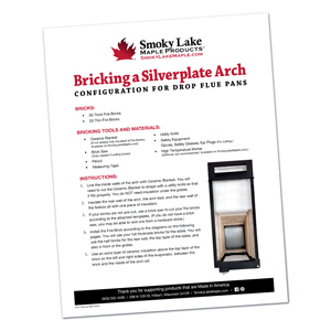 How to Brick a 2-Foot Wide Silverplate for a Drop Flue Pan Set