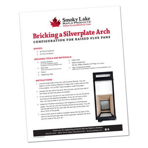 How to Brick a 2-Foot Wide Silverplate for a Raised Flue Pan Set