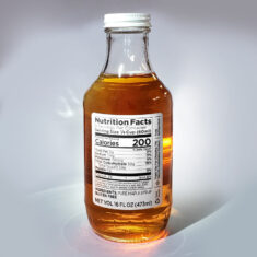 Information Panel on 16 oz Bottle