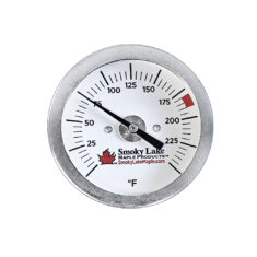 Thermometer, 0–250ºF, 2" Dial, 6" Stem, Bottling Temperature Called Out In Red