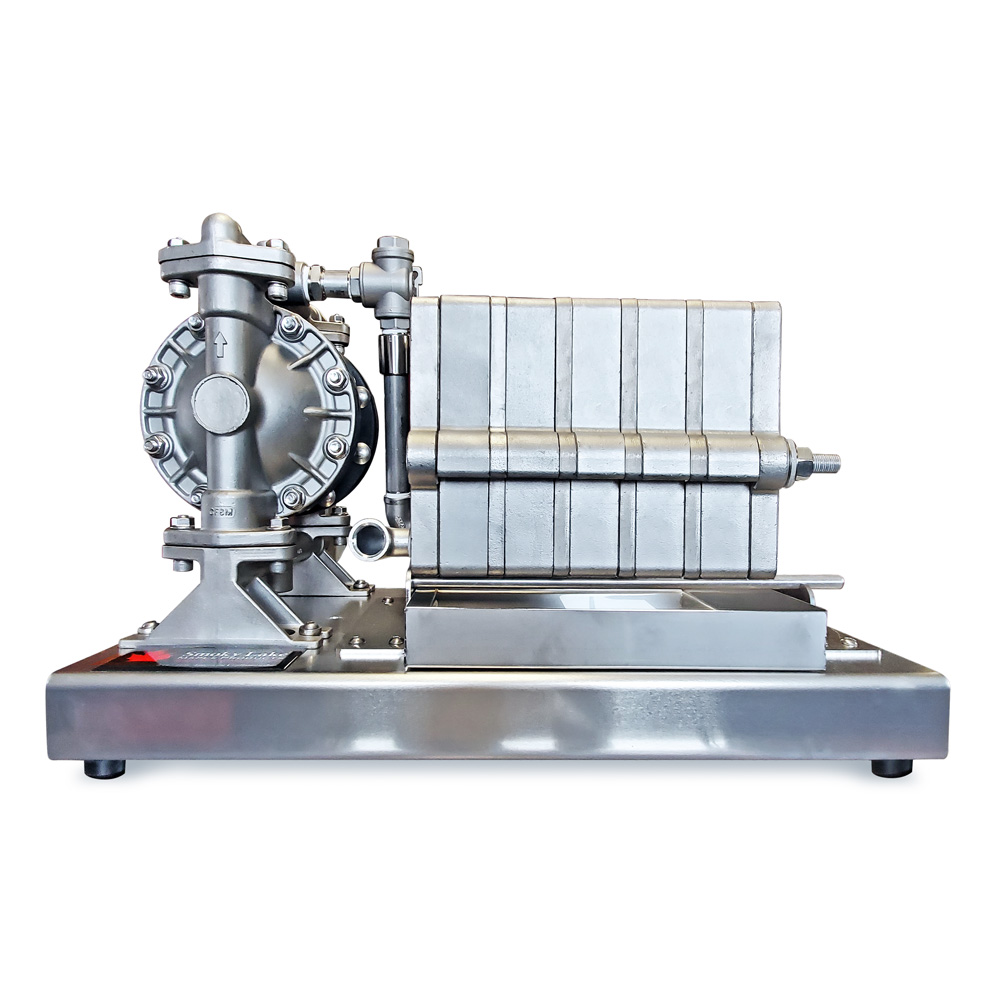 Stainless Steel Filter Press, 10-Filter, Air Pump