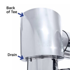 Tee with Drain for a Concentric Exhaust System