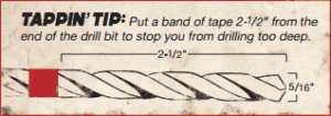 Tapping tip
