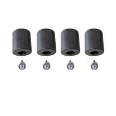 1-1/2" Tall Rubber Feet with Washers and Barrel Nuts - This kit is used with Smoky Lake Bottlers