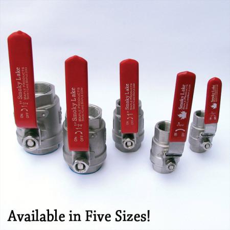Ball Valves in Five Sizes