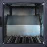 View of the inside of the evaporator. Standard steel grates.