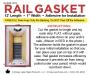 Rail Gasket with Adhesive, instructions